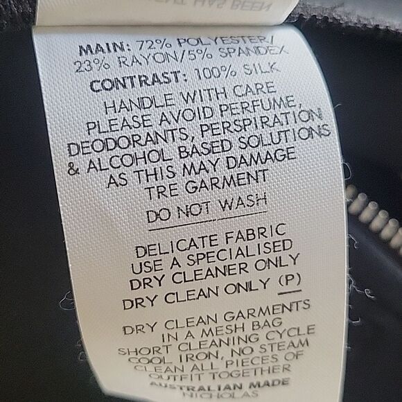 NWT Nicholas Black Peplum Top Sz 4 XS S Ponti Asymmetrical Angled Sexy Feminine - Picture 12 of 14